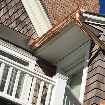copper gutter installation Deer Park ny